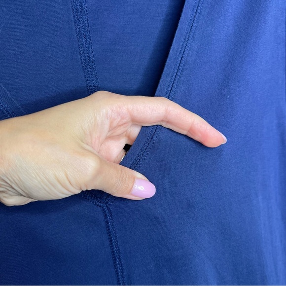 Lilly Pulitzer Eliza Dress Navy Blue Pima‎ Cotton A19 - Picture 6 of 8